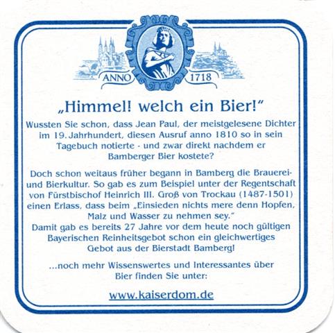 bamberg ba-by kaiserdom quad 2b (185-wussten 4 zeilen-blau)
